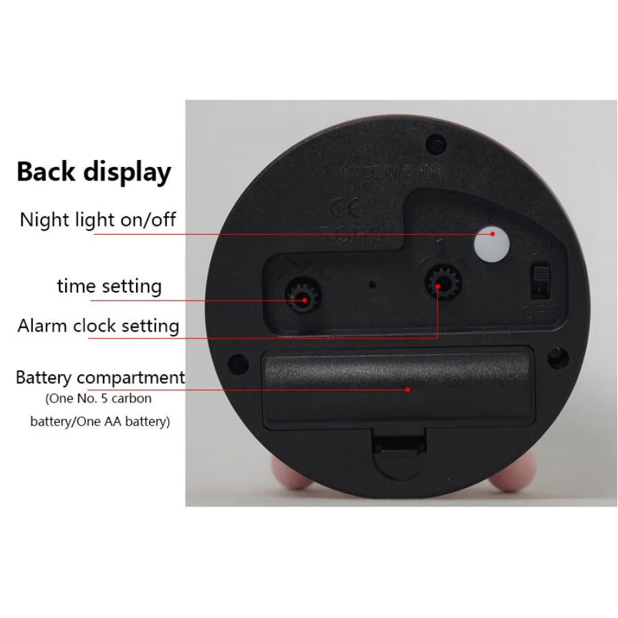 Kids Analog Alarm Clock - Fun Design, Easy to Read