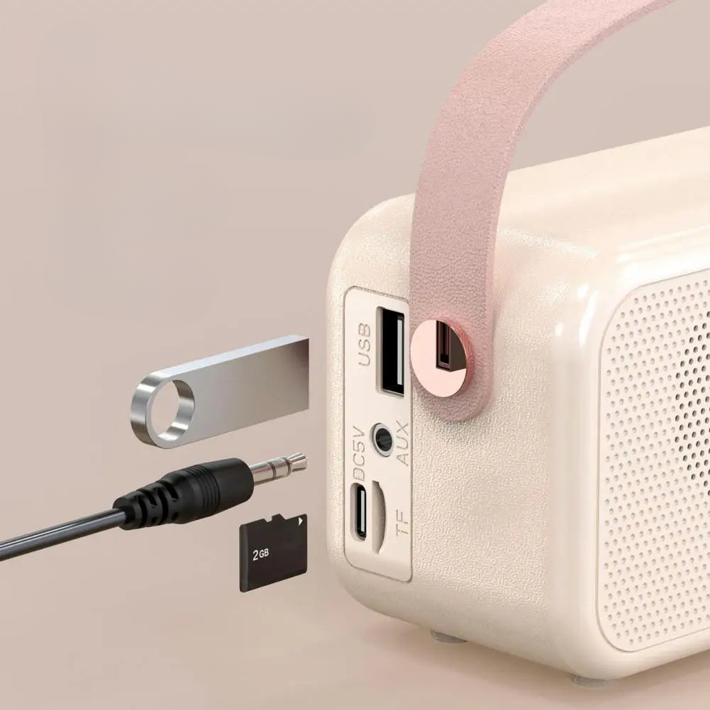 Retro Alarm Clock Speaker – Bluetooth, FM Radio, 2 Colours
