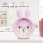 Pastel Pink Alarm Clock – Silent, Night Light, for Kids