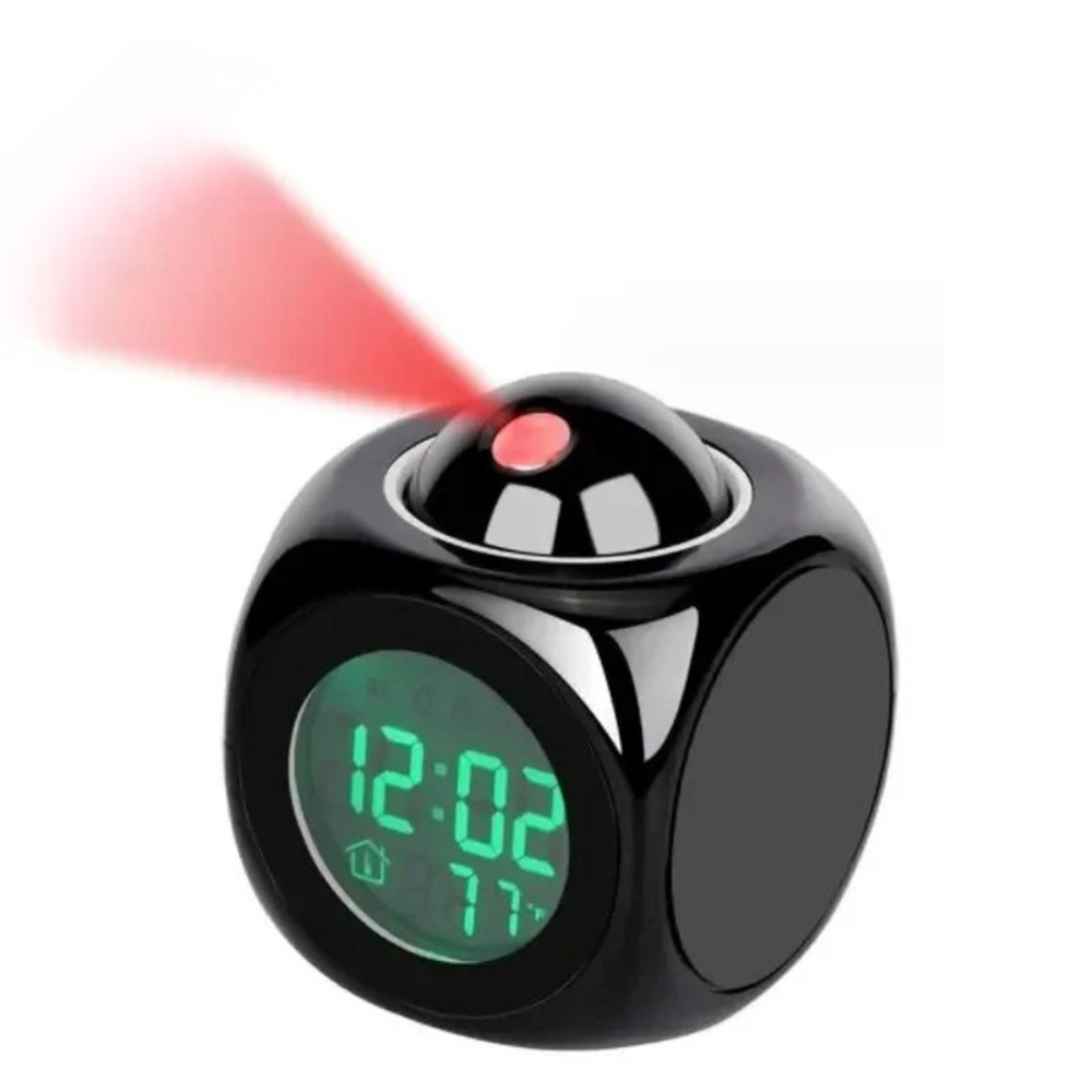 Ceiling Projection Alarm Clock – LED, Snooze, 2 Colours