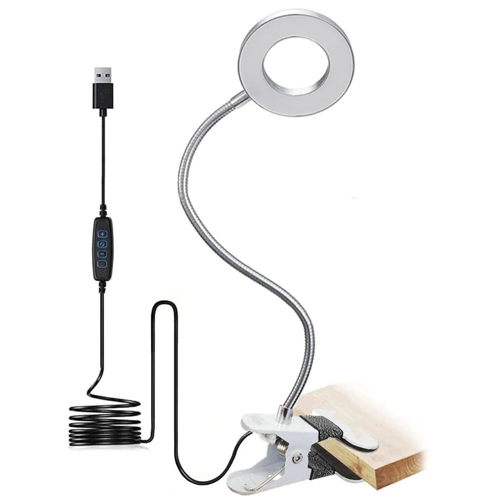 Bedside Lamp Clip On – Silver or Black