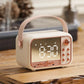 Retro Alarm Clock Speaker – Bluetooth, FM Radio, 2 Colours
