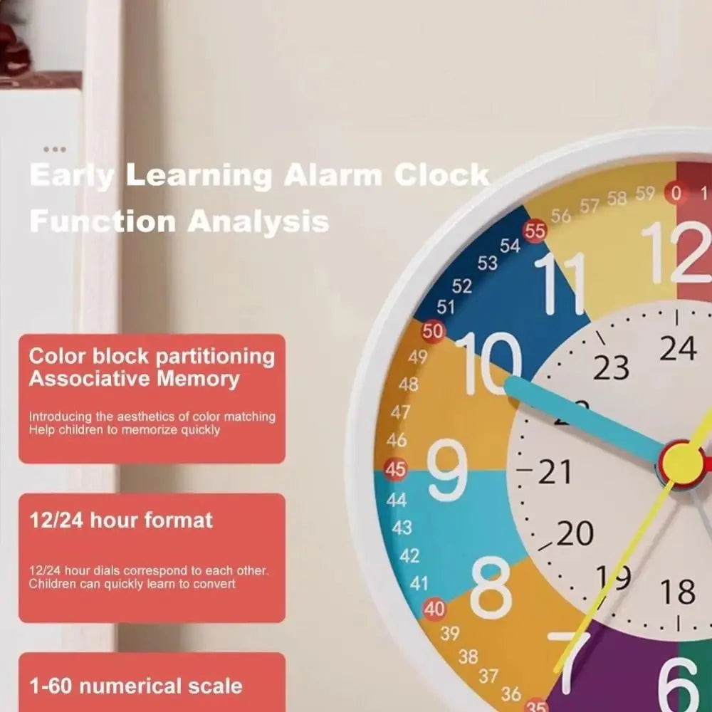 Educational Alarm Clock – Silent, Kids Learning Clock