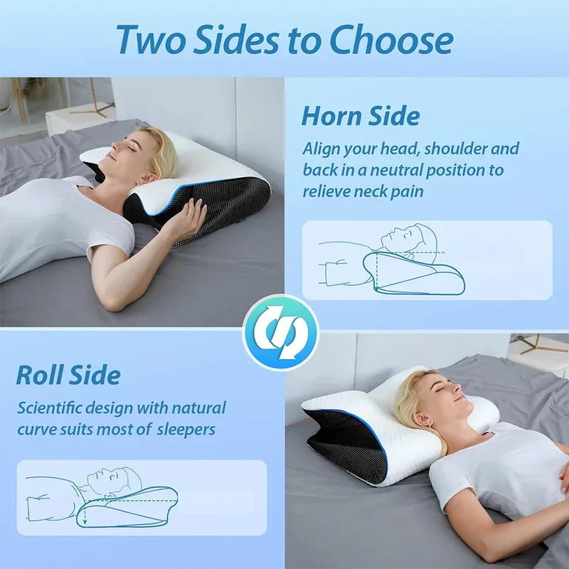 Cervical Pillow Side Sleeper - Memory Foam, Neck Support