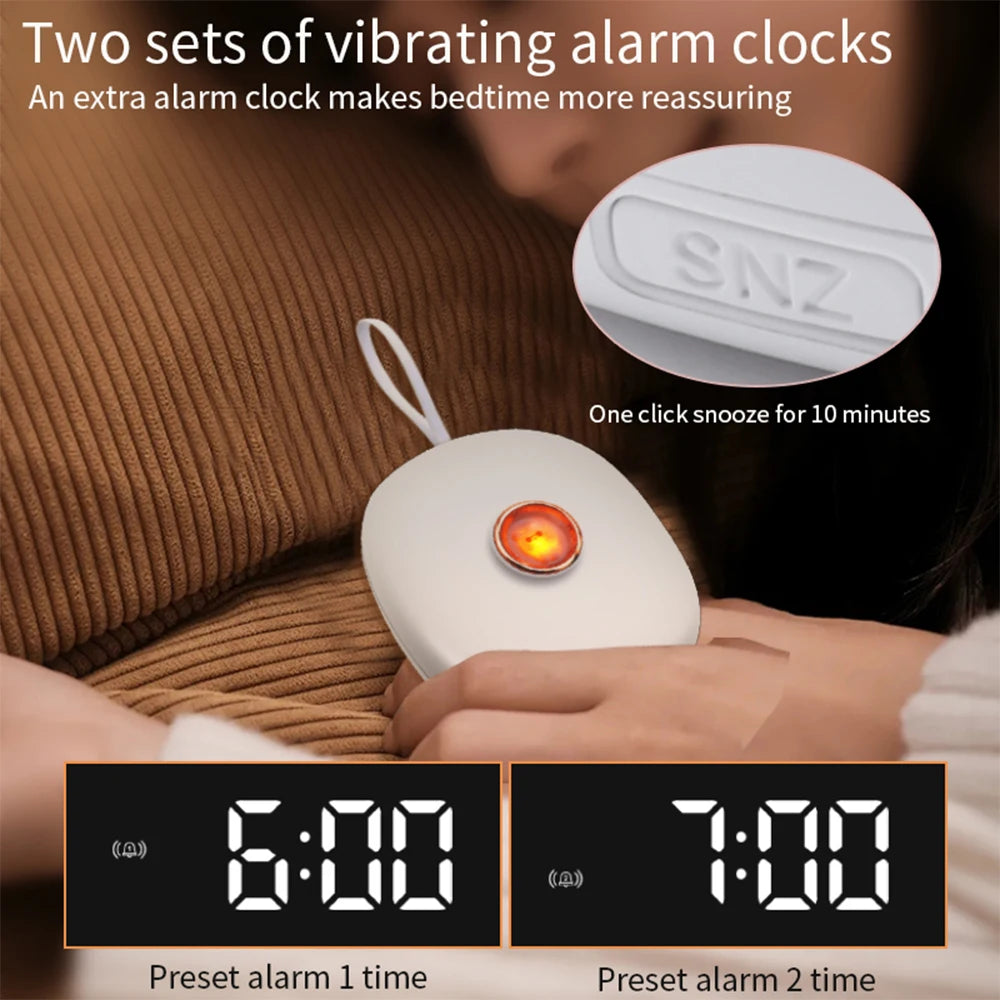 Vibrating Alarm Clock Silent – LED, Cute Pet, Students
