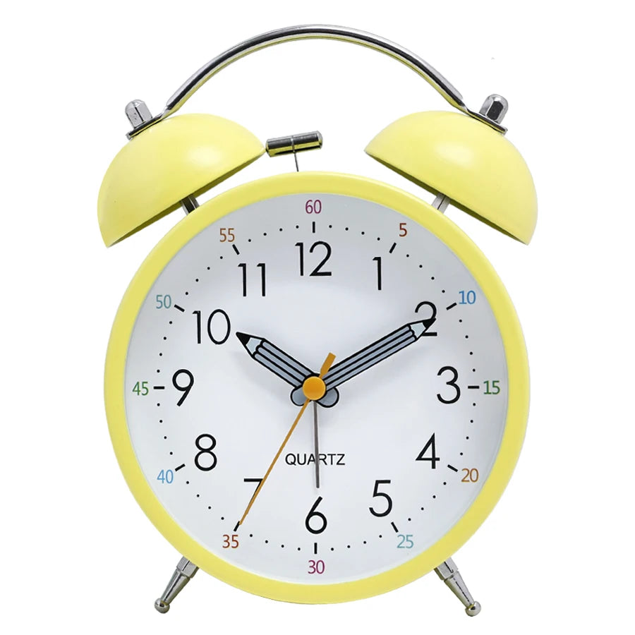 Analog Alarm Clock Dual Bell – Metal, Macaron, 4 Colors