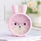 Pastel Pink Alarm Clock – Silent, Night Light, for Kids