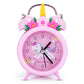 Unicorn Kids Alarm Clock – Double Bell, Night Glow, Backlight