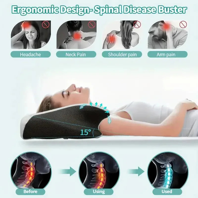 Cervical Pillow Side Sleeper - Memory Foam, Neck Support