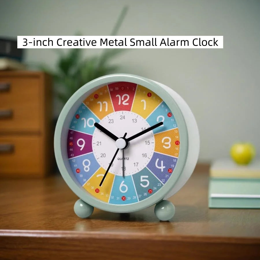 Kids Clock Alarm - Colourful Analog Easy Read