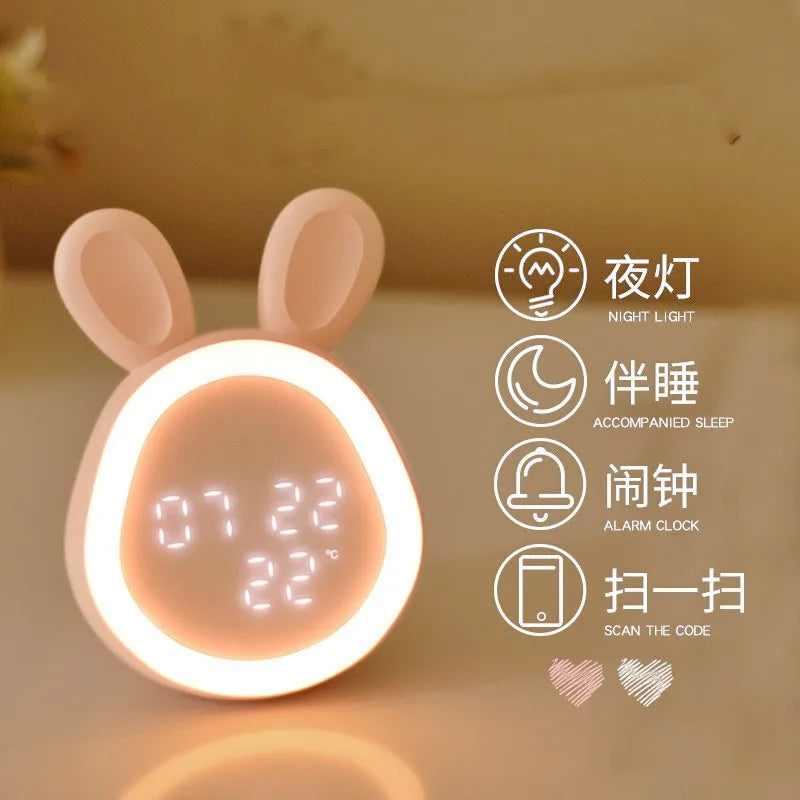 Rabbit Night Light - Soft LED, Touch Sensor, Kids & Nursery