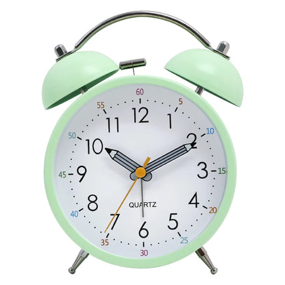Analog Alarm Clock Dual Bell – Metal, Macaron, 4 Colors