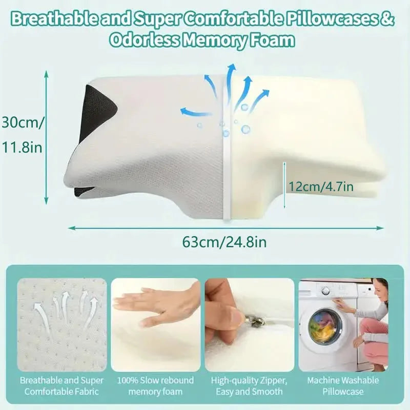 Cervical Pillow Side Sleeper - Memory Foam, Neck Support