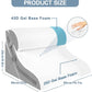 Wedge pillow for acid reflux GERD elevation grey white