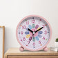 Pink Analog Alarm Clock – Kids & Teens, Learning Clock