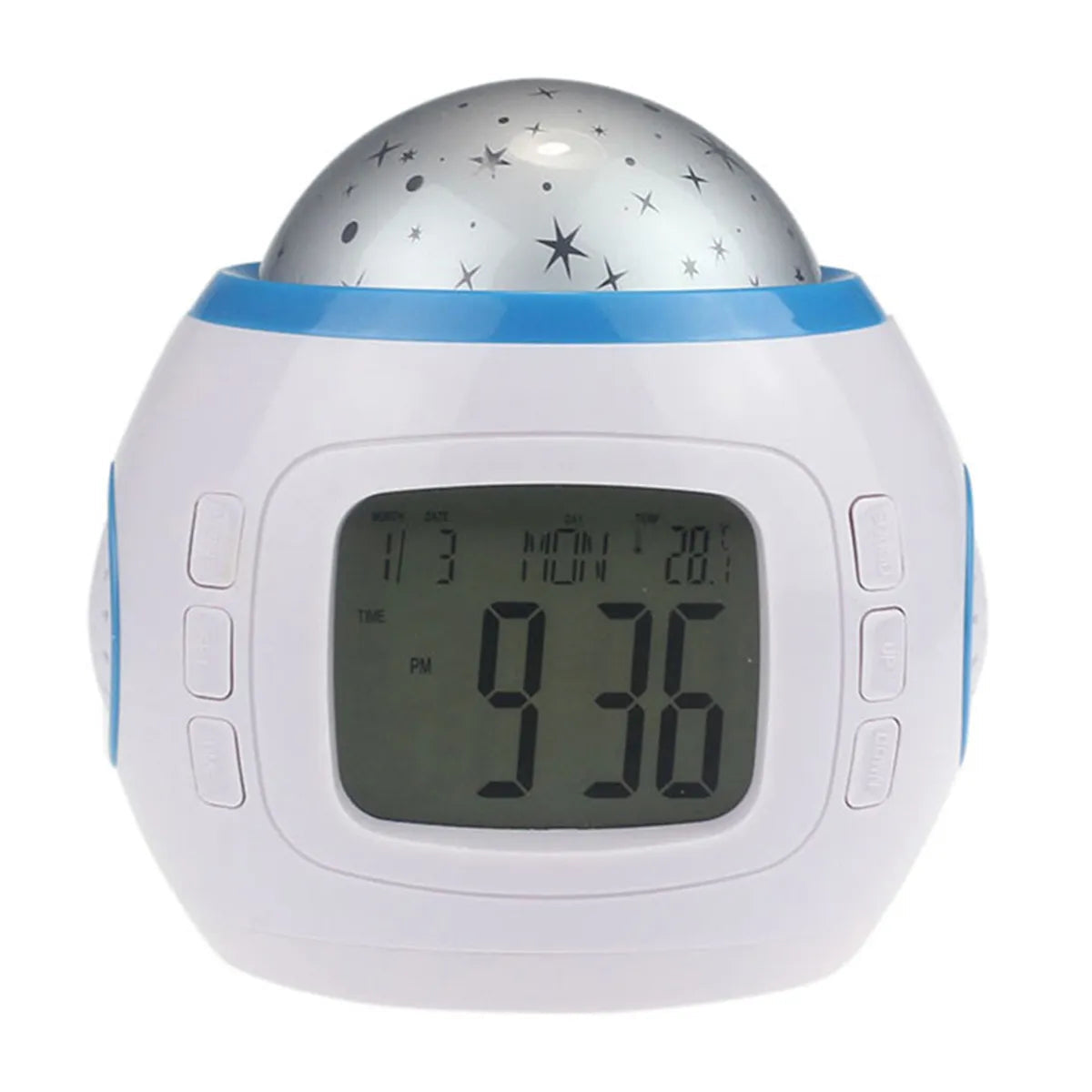 Alarm Clock Kids Projector – Star Sky, Color LED, Night Light